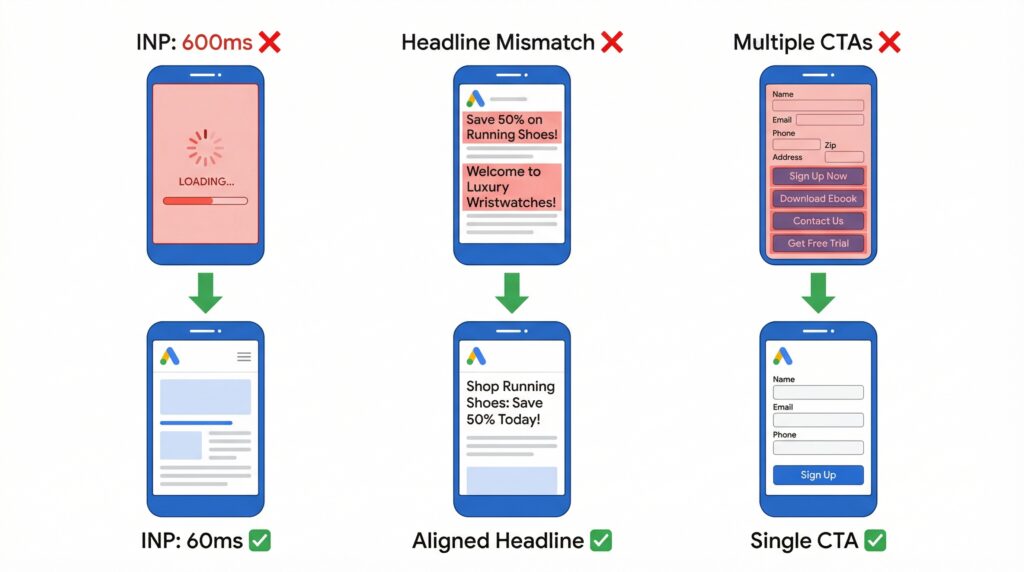 Google Ads conversion, Google Ads landing page conversion rate optimization | Naz Diocampo
